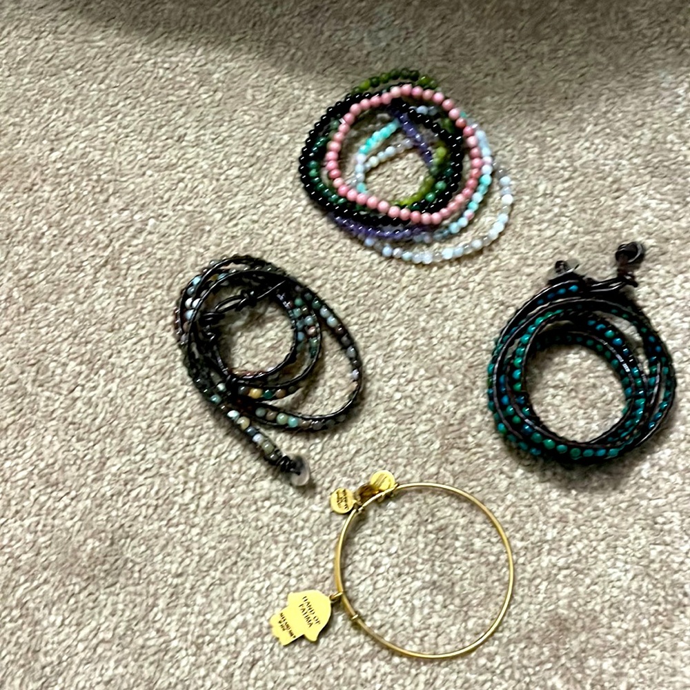 Bundle of wrap bracelets